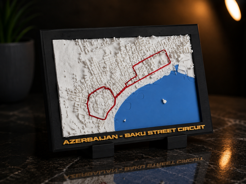 Azerbaijan – Baku Street Circuit | 3D Circuit Map Studio Selvaggio