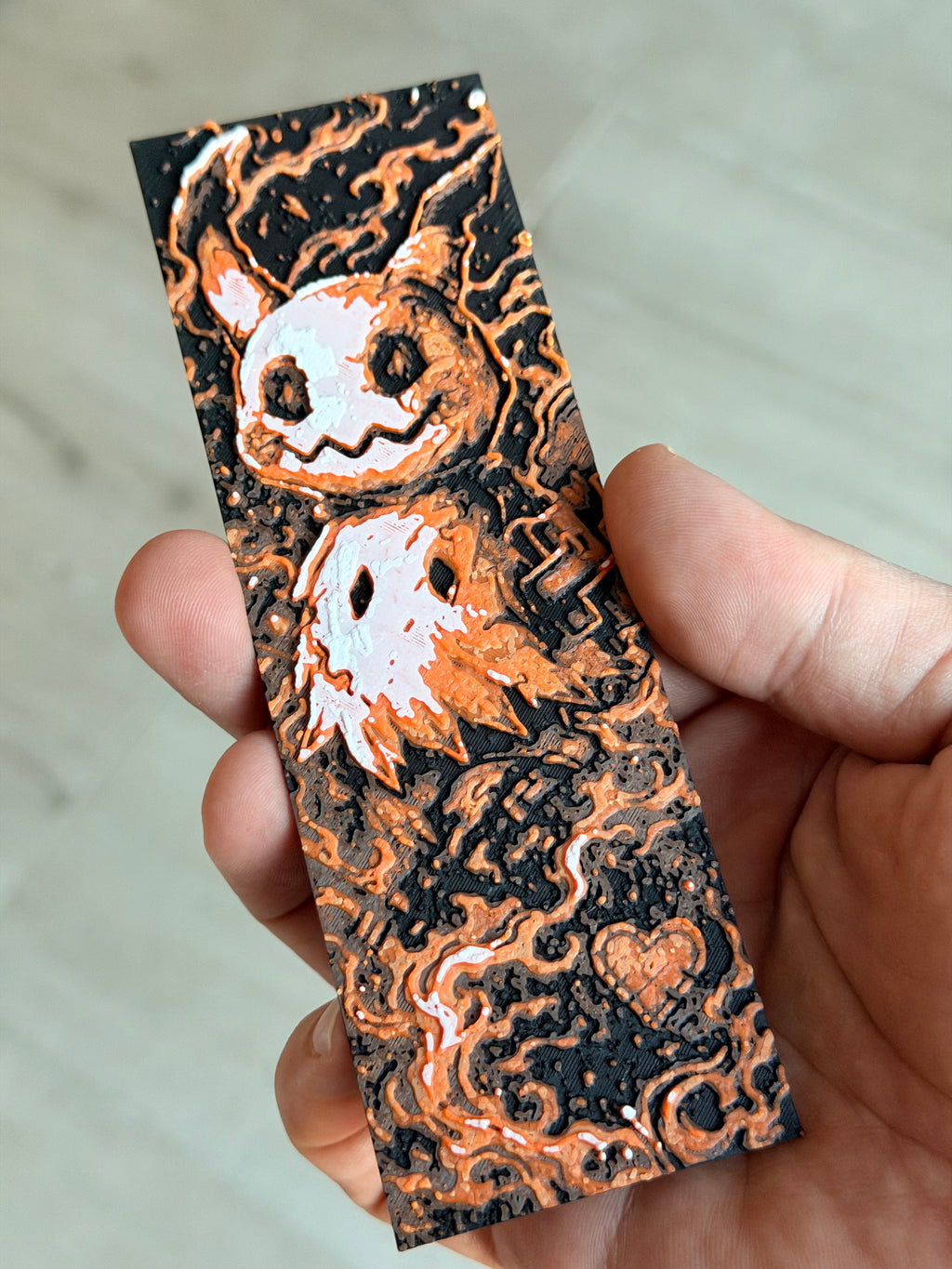 Mimikyu Fan Art HueForge Boekenlegger 👻🧡 Studio Selvaggio