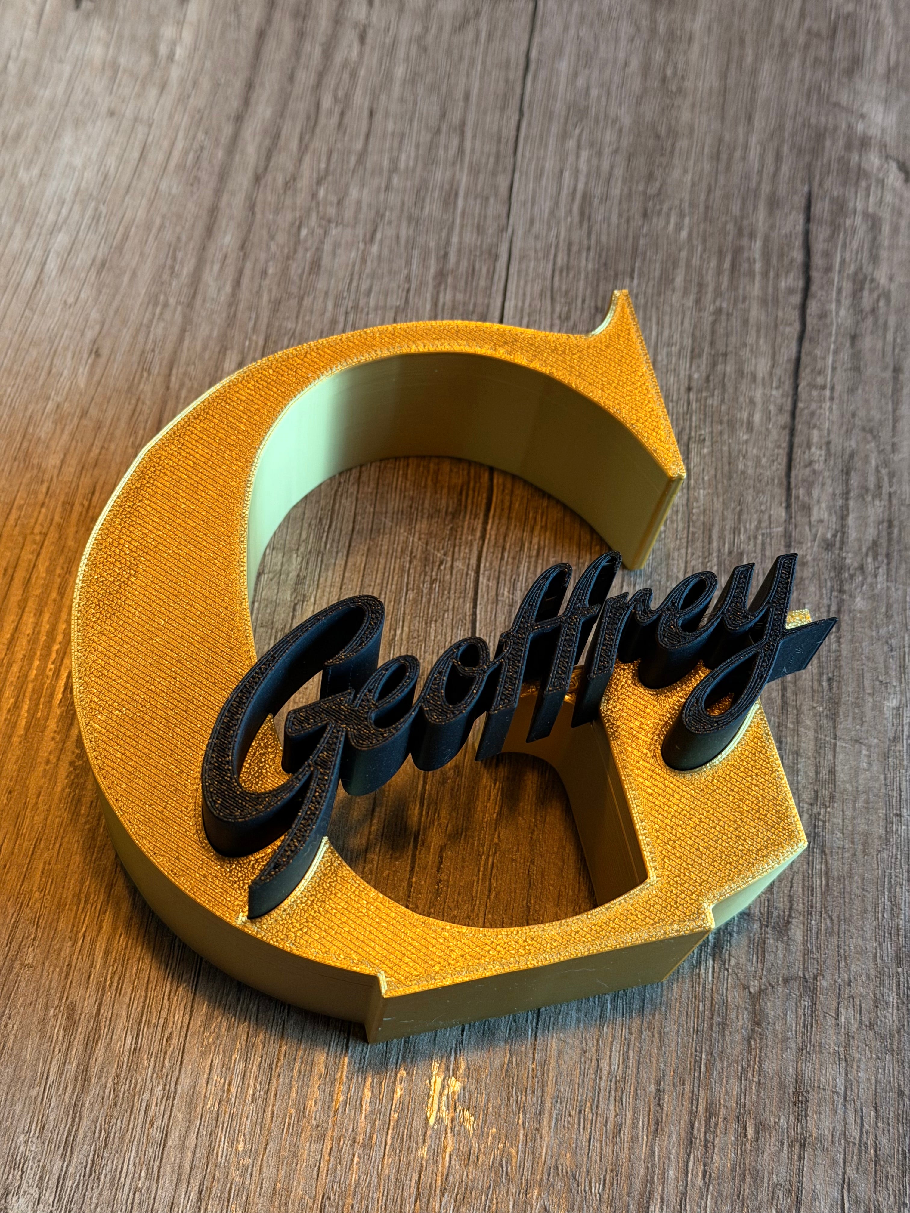 Gepersonaliseerde 3D Letter met Naam Studio Selvaggio