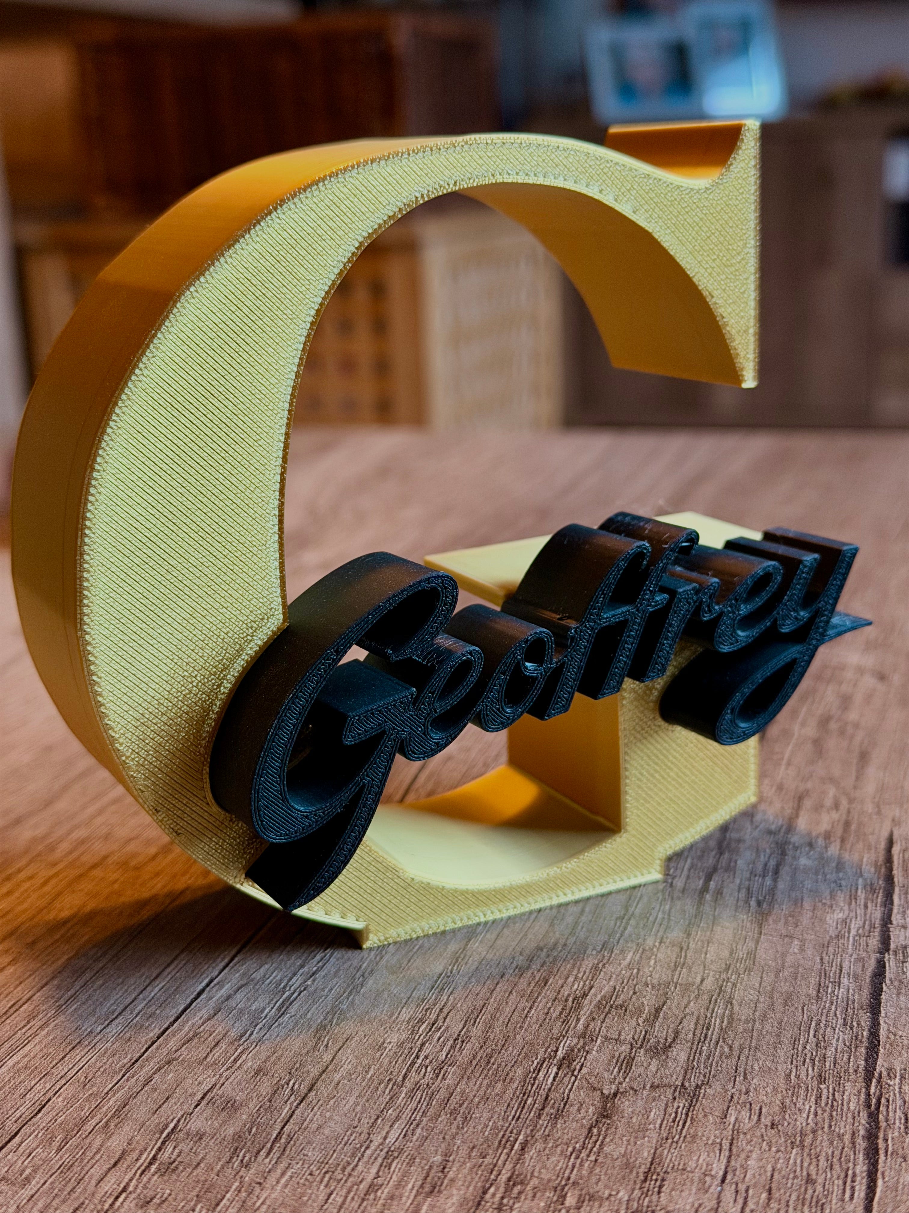 Gepersonaliseerde 3D Letter met Naam Studio Selvaggio
