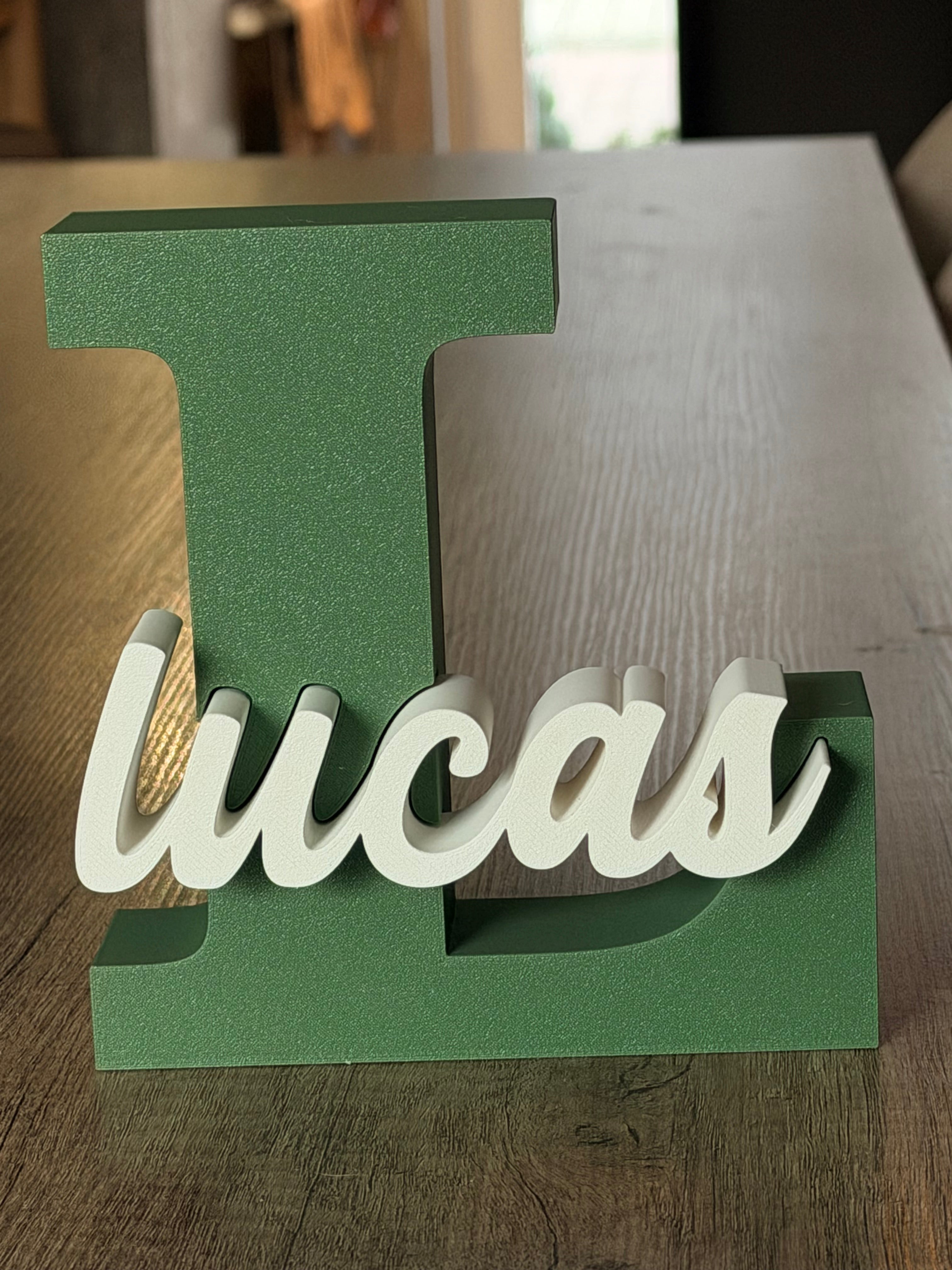 Gepersonaliseerde 3D Letter met Naam Studio Selvaggio