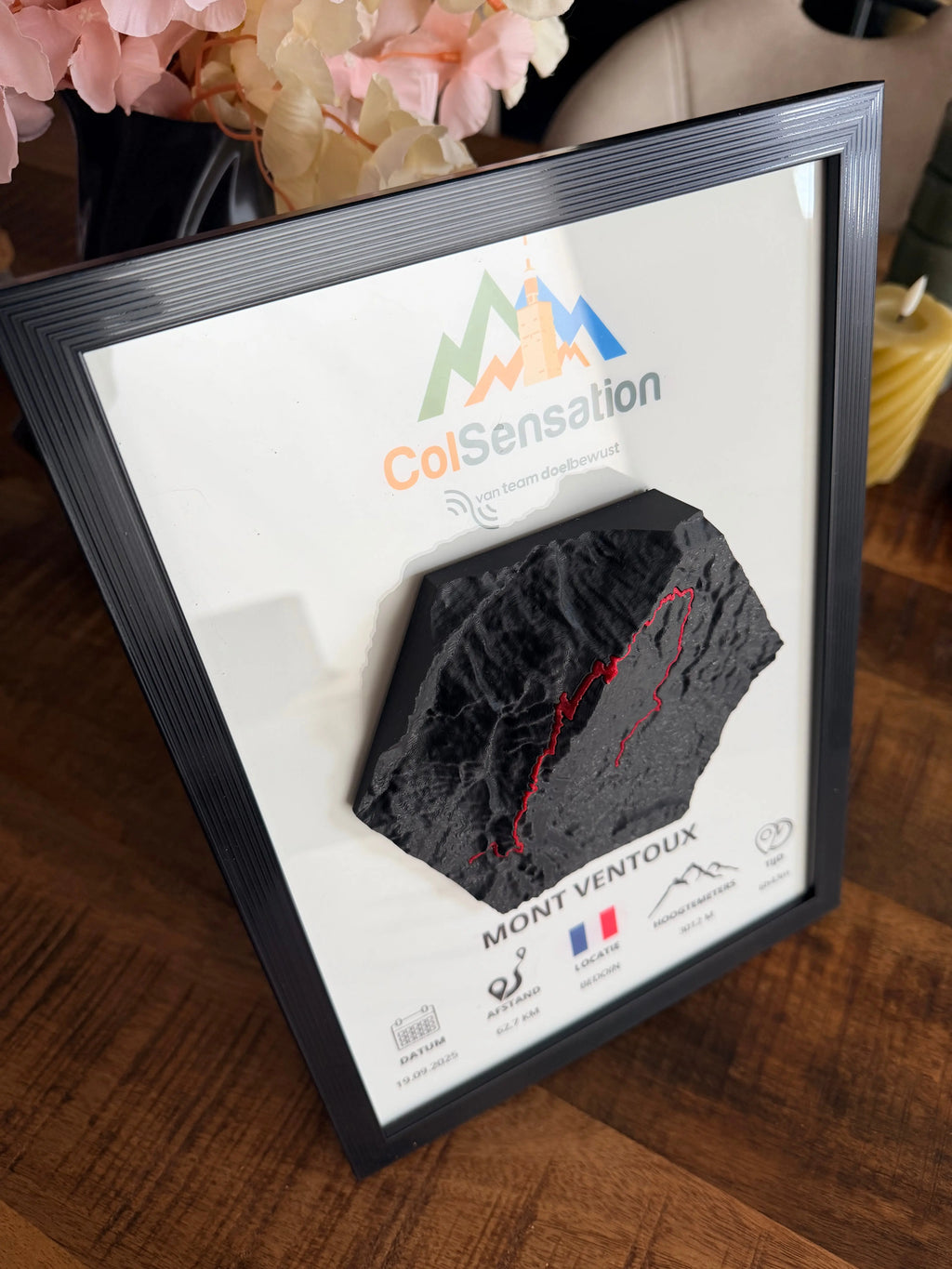 Col Sensation – Mont Ventoux 3D route - met fotolijst Studio Selvaggio