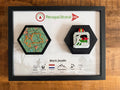 Jouw route vereeuwigd - 3D Route & Medaille Fotolijst 30x40 cm Studio Selvaggio