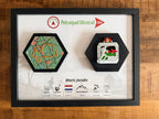 Jouw route vereeuwigd - 3D Route & Medaille Fotolijst 30x40 cm Studio Selvaggio