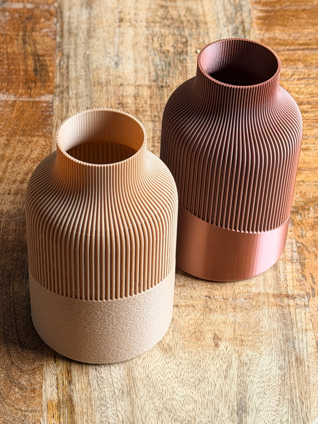Ribbelvaas Japandi – Moderne Designvaas Studio Selvaggio