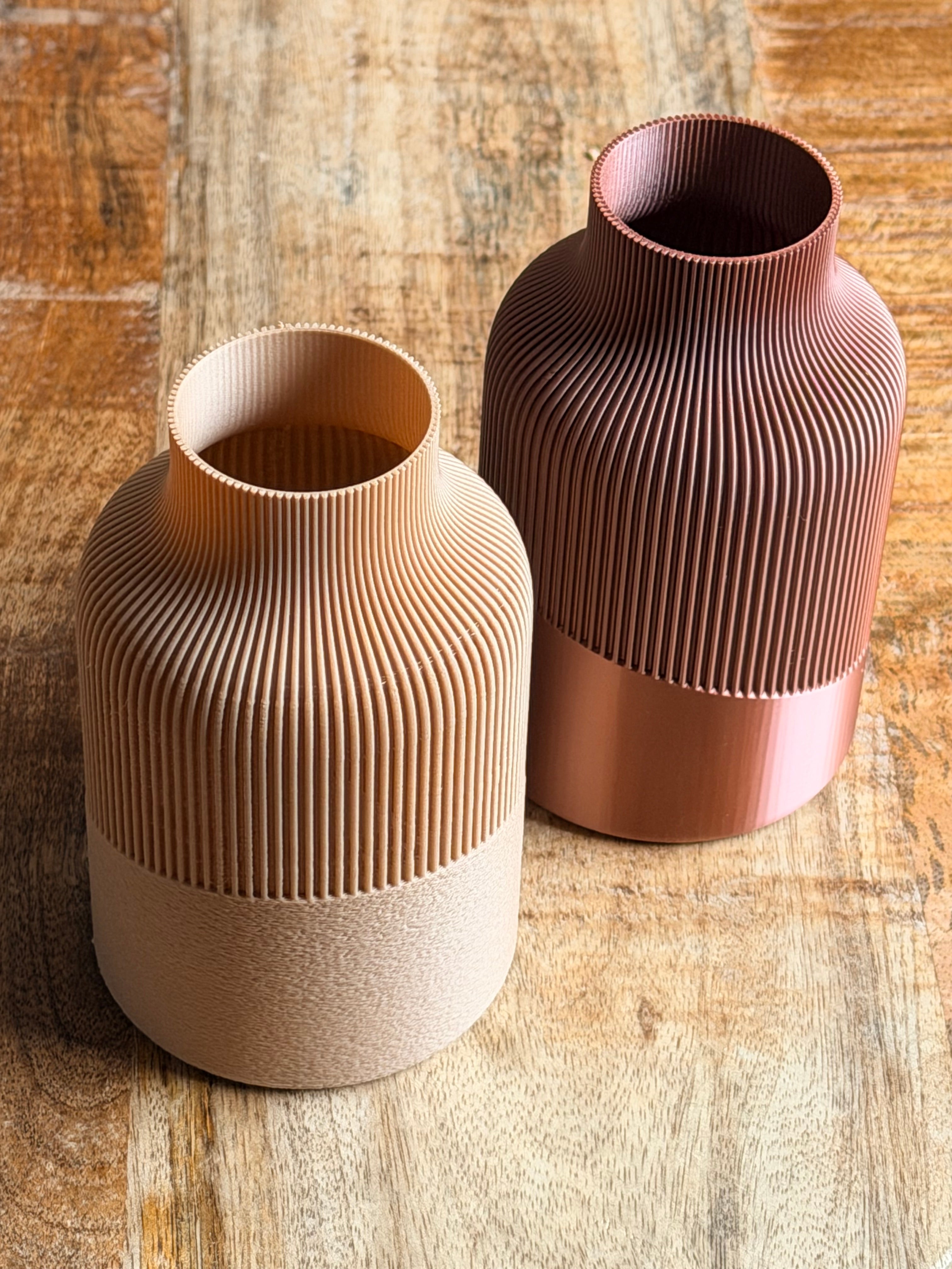 Ribbelvaas Japandi – Moderne Designvaas Studio Selvaggio