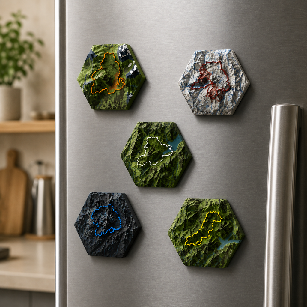 Jouw Route als Koelkastmagneet 🧲 Studio Selvaggio