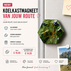 Jouw Route als Koelkastmagneet 🧲 Studio Selvaggio