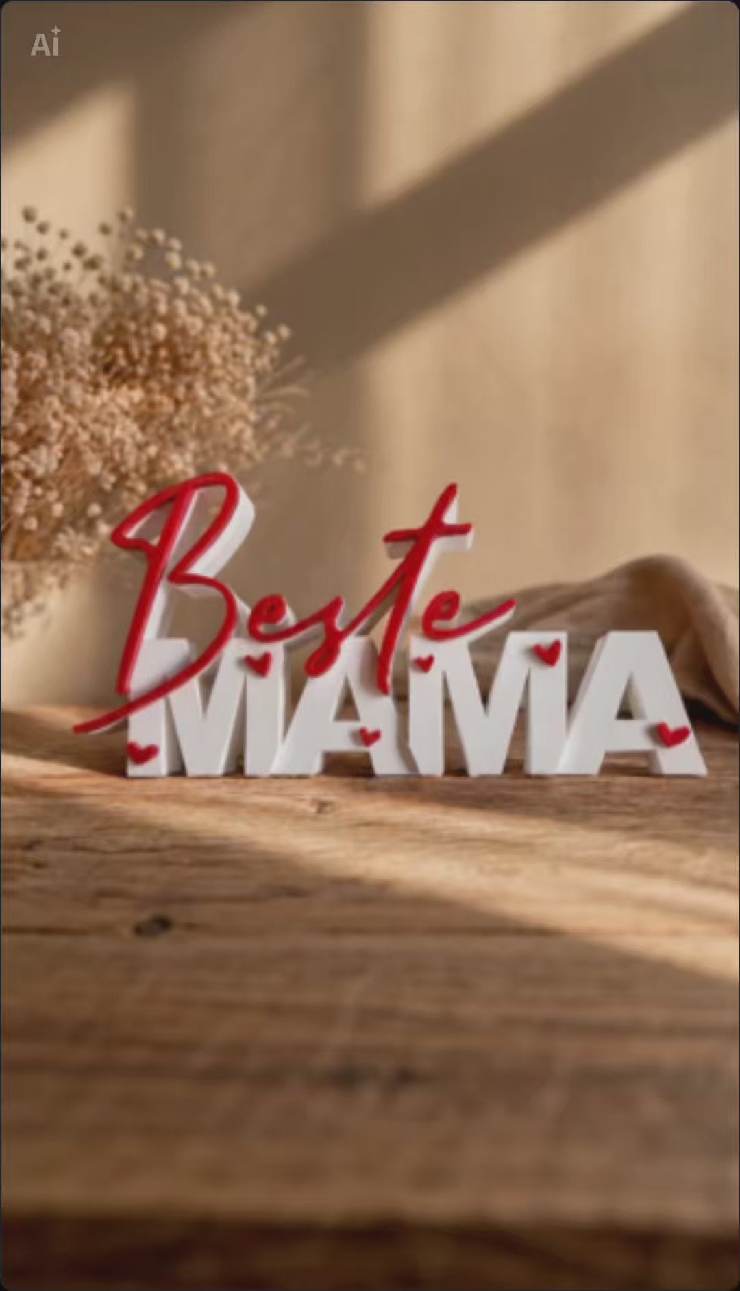 Beste mama – 3d decoratie